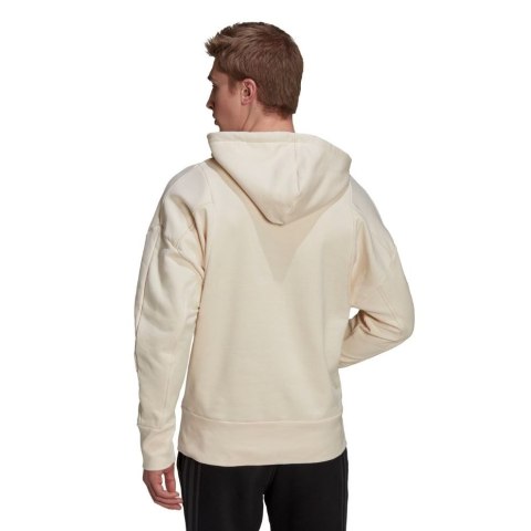 Adidas Bluza męska adidas Studio Lounge Fleece Hoodie beżowa HB0483 Adidas Bluza męska adidas Studio Lounge Fleece Hoodie beżowa HB0483