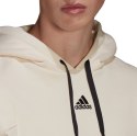 Adidas Bluza męska adidas Studio Lounge Fleece Hoodie beżowa HB0483