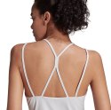 Adidas Koszulka damska adidas Studio Slim Strappy Back Tank Top biała HE3141