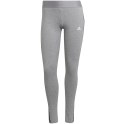 Adidas Legginsy damskie adidas Loungewear Essentials 3-Stripes szare HE7016