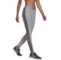 Adidas Legginsy damskie adidas Loungewear Essentials 3-Stripes szare HE7016