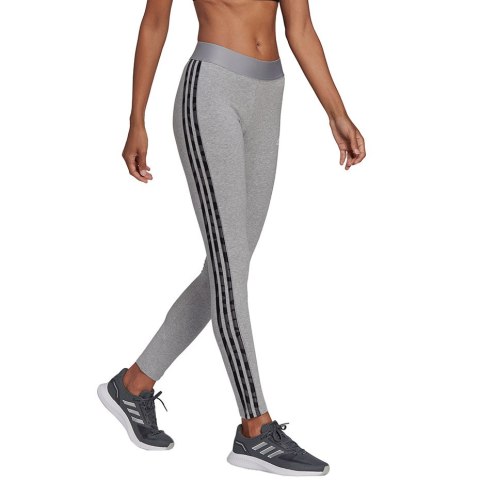 Adidas Legginsy damskie adidas Loungewear Essentials 3-Stripes szare HE7016 Adidas Legginsy damskie adidas Loungewear Essentials 3-Stripes szare HE7016