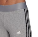 Adidas Legginsy damskie adidas Loungewear Essentials 3-Stripes szare HE7016