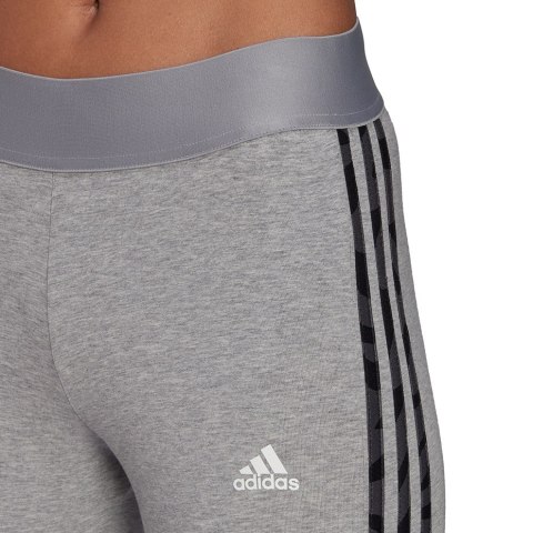 Adidas Legginsy damskie adidas Loungewear Essentials 3-Stripes szare HE7016 Adidas Legginsy damskie adidas Loungewear Essentials 3-Stripes szare HE7016