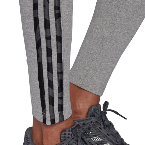 Adidas Legginsy damskie adidas Loungewear Essentials 3-Stripes szare HE7016 Adidas Legginsy damskie adidas Loungewear Essentials 3-Stripes szare HE7016