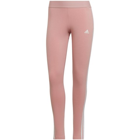 Adidas Legginsy damskie adidas Loungwear Essentials 3-Stripes różowe HD1828