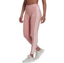 Adidas Legginsy damskie adidas Loungwear Essentials 3-Stripes różowe HD1828