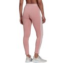 Adidas Legginsy damskie adidas Loungwear Essentials 3-Stripes różowe HD1828