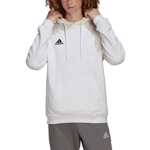 Adidas teamwear Bluza męska adidas Entrada 22 Hoody biała HG6302 Adidas teamwear Bluza męska adidas Entrada 22 Hoody biała HG6302