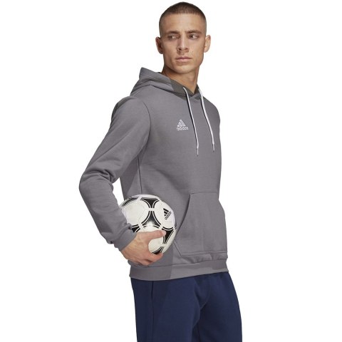 Adidas teamwear Bluza męska adidas Entrada 22 Hoody szara HB0578 Adidas teamwear Bluza męska adidas Entrada 22 Hoody szara HB0578
