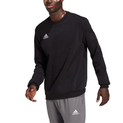 Adidas teamwear Bluza męska adidas Entrada 22 Sweat Top czarna H57478 Adidas teamwear Bluza męska adidas Entrada 22 Sweat Top czarna H57478