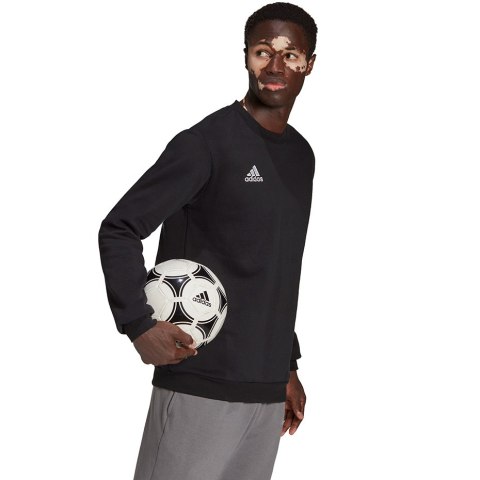 Adidas teamwear Bluza męska adidas Entrada 22 Sweat Top czarna H57478 Adidas teamwear Bluza męska adidas Entrada 22 Sweat Top czarna H57478
