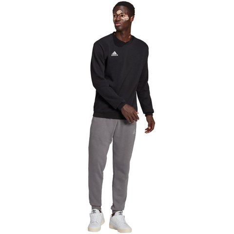 Adidas teamwear Bluza męska adidas Entrada 22 Sweat Top czarna H57478 Adidas teamwear Bluza męska adidas Entrada 22 Sweat Top czarna H57478