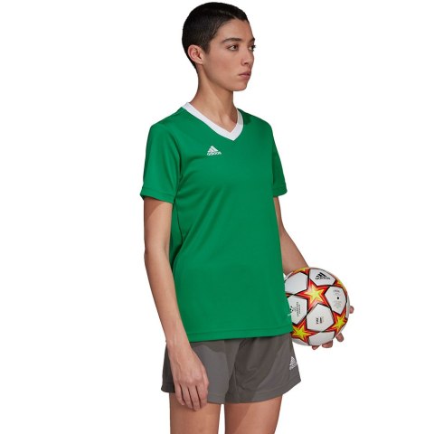 Adidas teamwear Koszulka damska adidas Entrada 22 Jersey zielona HI2124 Adidas teamwear Koszulka damska adidas Entrada 22 Jersey zielona HI2124