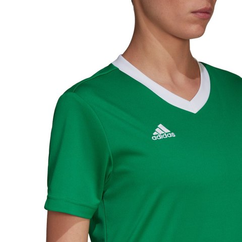 Adidas teamwear Koszulka damska adidas Entrada 22 Jersey zielona HI2124 Adidas teamwear Koszulka damska adidas Entrada 22 Jersey zielona HI2124