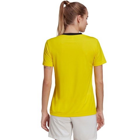 Adidas teamwear Koszulka damska adidas Entrada 22 Jersey żółta HI2125 Adidas teamwear Koszulka damska adidas Entrada 22 Jersey żółta HI2125