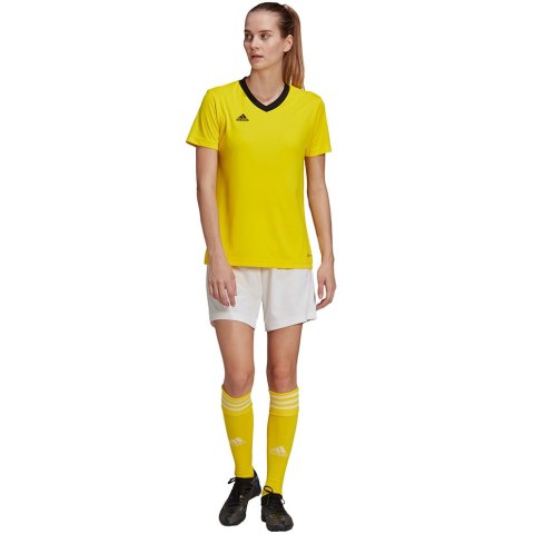 Adidas teamwear Koszulka damska adidas Entrada 22 Jersey żółta HI2125 Adidas teamwear Koszulka damska adidas Entrada 22 Jersey żółta HI2125