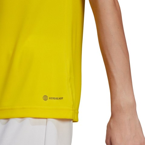 Adidas teamwear Koszulka damska adidas Entrada 22 Jersey żółta HI2125 Adidas teamwear Koszulka damska adidas Entrada 22 Jersey żółta HI2125