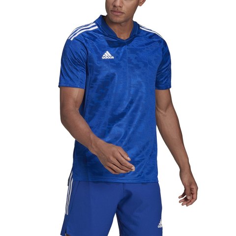 Adidas teamwear Koszulka męska adidas Condivo 21 Primeblue Jersey niebieska GF3357 Adidas teamwear Koszulka męska adidas Condivo 21 Primeblue Jersey niebieska GF3357