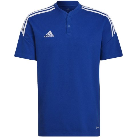 Adidas teamwear Koszulka męska adidas Condivo 22 Polo niebieska HG6307