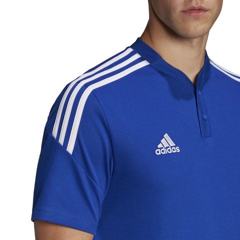 Adidas teamwear Koszulka męska adidas Condivo 22 Polo niebieska HG6307 Adidas teamwear Koszulka męska adidas Condivo 22 Polo niebieska HG6307