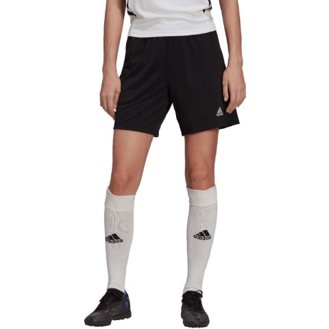 Adidas teamwear Spodenki damskie adidas Entrada 22 Training czarne HI0003 Adidas teamwear Spodenki damskie adidas Entrada 22 Training czarne HI0003