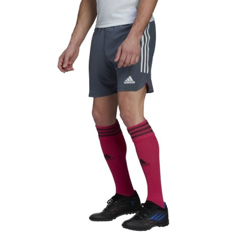 Adidas teamwear Spodenki męskie adidas Condivo 22 Match Day grafitowo-różowe HE2948 Adidas teamwear Spodenki męskie adidas Condivo 22 Match Day grafitowo-różowe HE2948