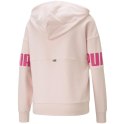 Puma Bluza damska Puma Power Colorblock Hoodie TR różowa 847125 16