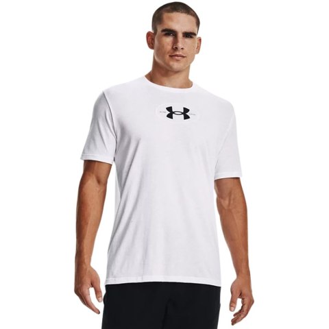 Under Armour Koszulka męska Under Armour Repeat Ss graphics biała 1371264 100 Under Armour Koszulka męska Under Armour Repeat Ss graphics biała 1371264 100