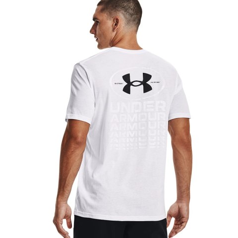 Under Armour Koszulka męska Under Armour Repeat Ss graphics biała 1371264 100 Under Armour Koszulka męska Under Armour Repeat Ss graphics biała 1371264 100