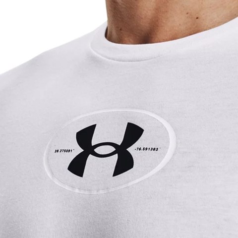 Under Armour Koszulka męska Under Armour Repeat Ss graphics biała 1371264 100 Under Armour Koszulka męska Under Armour Repeat Ss graphics biała 1371264 100