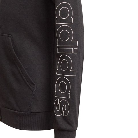 Adidas Bluza dla dzieci adidas Essentials Full-Zip Hoodie HD czarna GN4050 Adidas Bluza dla dzieci adidas Essentials Full-Zip Hoodie HD czarna GN4050