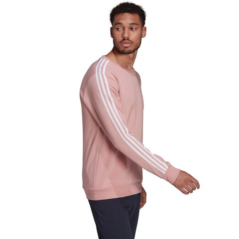 Adidas Bluza męska adidas M 3S FT SWT różowa HE4417 Adidas Bluza męska adidas M 3S FT SWT różowa HE4417