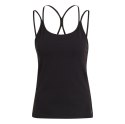 Adidas Koszulka damska adidas Studio Slim Strappy Back Tank Top czarna HE3140