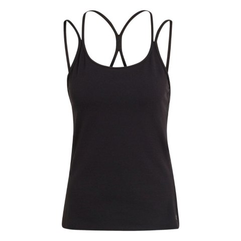 Adidas Koszulka damska adidas Studio Slim Strappy Back Tank Top czarna HE3140