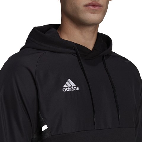 Adidas teamwear Bluza męska adidas Condivo 22 Hoodie czarna HA6232 Adidas teamwear Bluza męska adidas Condivo 22 Hoodie czarna HA6232