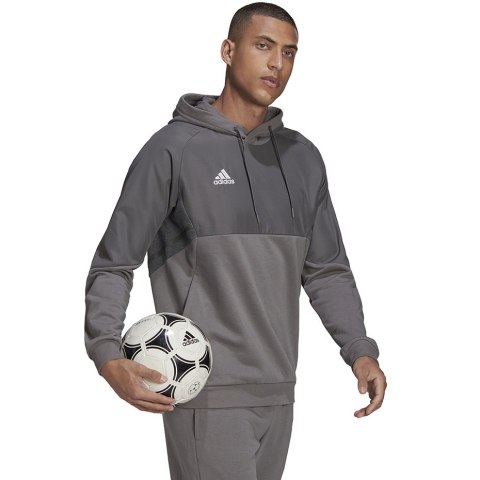 Adidas teamwear Bluza męska adidas Condivo 22 Hoody szara HD2306 Adidas teamwear Bluza męska adidas Condivo 22 Hoody szara HD2306