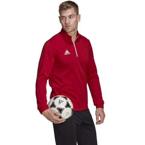 Adidas teamwear Bluza męska adidas Entrada 22 Training Top czerwona H57556 Adidas teamwear Bluza męska adidas Entrada 22 Training Top czerwona H57556