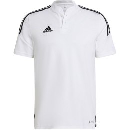 Adidas teamwear Koszulka męska adidas Condivo 22 Polo biała H44106