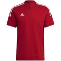 Adidas teamwear Koszulka męska adidas Condivo 22 Polo czerwona H44107