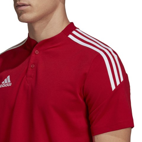 Adidas teamwear Koszulka męska adidas Condivo 22 Polo czerwona H44107 Adidas teamwear Koszulka męska adidas Condivo 22 Polo czerwona H44107