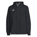 Adidas teamwear Kurtka dla dzieci adidas Entrada 22 All Weather czarna H57510