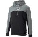 Puma Bluza męska Puma ESS+ Block Hoodie TR szaro-czarna 847428 01