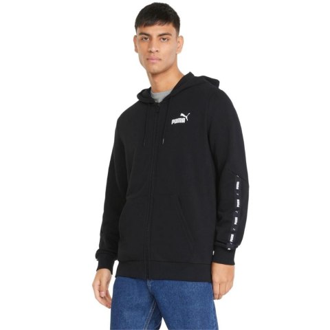 Puma Bluza męska Puma ESS+ Tape Full-Zip Hoodie TR czarna 848768 01 Puma Bluza męska Puma ESS+ Tape Full-Zip Hoodie TR czarna 848768 01