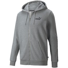 Puma Bluza męska Puma ESS+ Tape Full-Zip Hoodie TR szara 848768 03