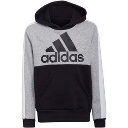 Adidas Bluza dla dzieci adidas U CB FL Hoodie czarno-szara HC5658