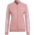 Adidas Dres damski adidas Essentials 3-Stripes Track Suit różowy HD4301