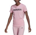 Adidas Koszulka damska adidas Loungwear Essentials Slim Logo Tee różowa HD1681