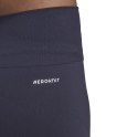 Adidas Legginsy damskie adidas Aeroknit Seamless Short Tights granatowe HE2960