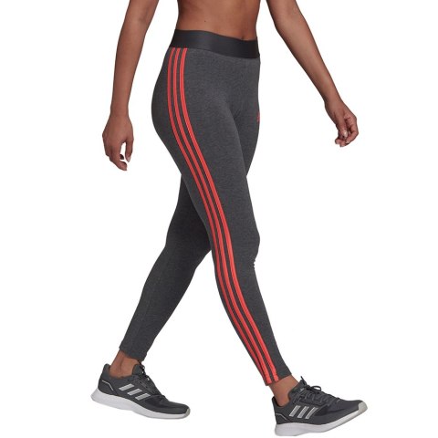 Adidas Legginsy damskie adidas Loungewear Essentials 3-Stripes szare HD1831 Adidas Legginsy damskie adidas Loungewear Essentials 3-Stripes szare HD1831